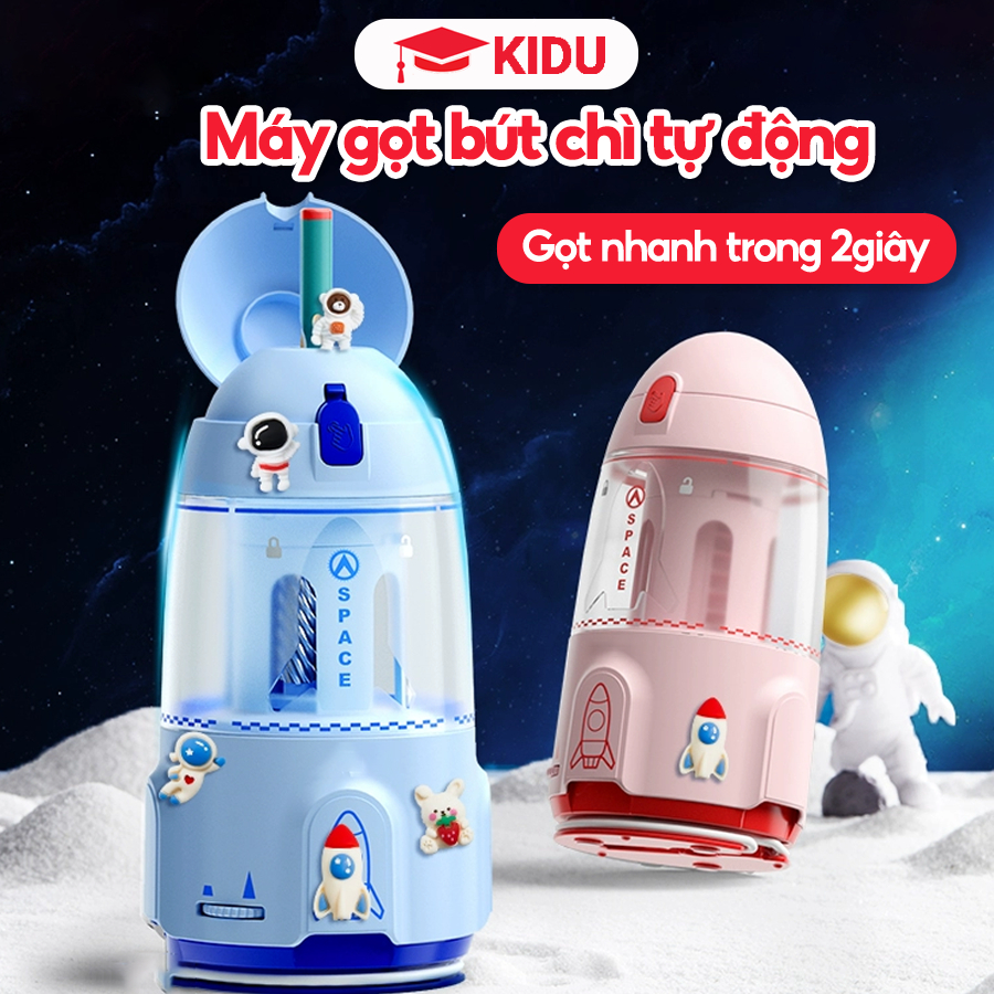 Máy gọt bút chì điện tự động cho bé, xoay tự động, đường kính lớn, chuyên gọt bút chì chân to