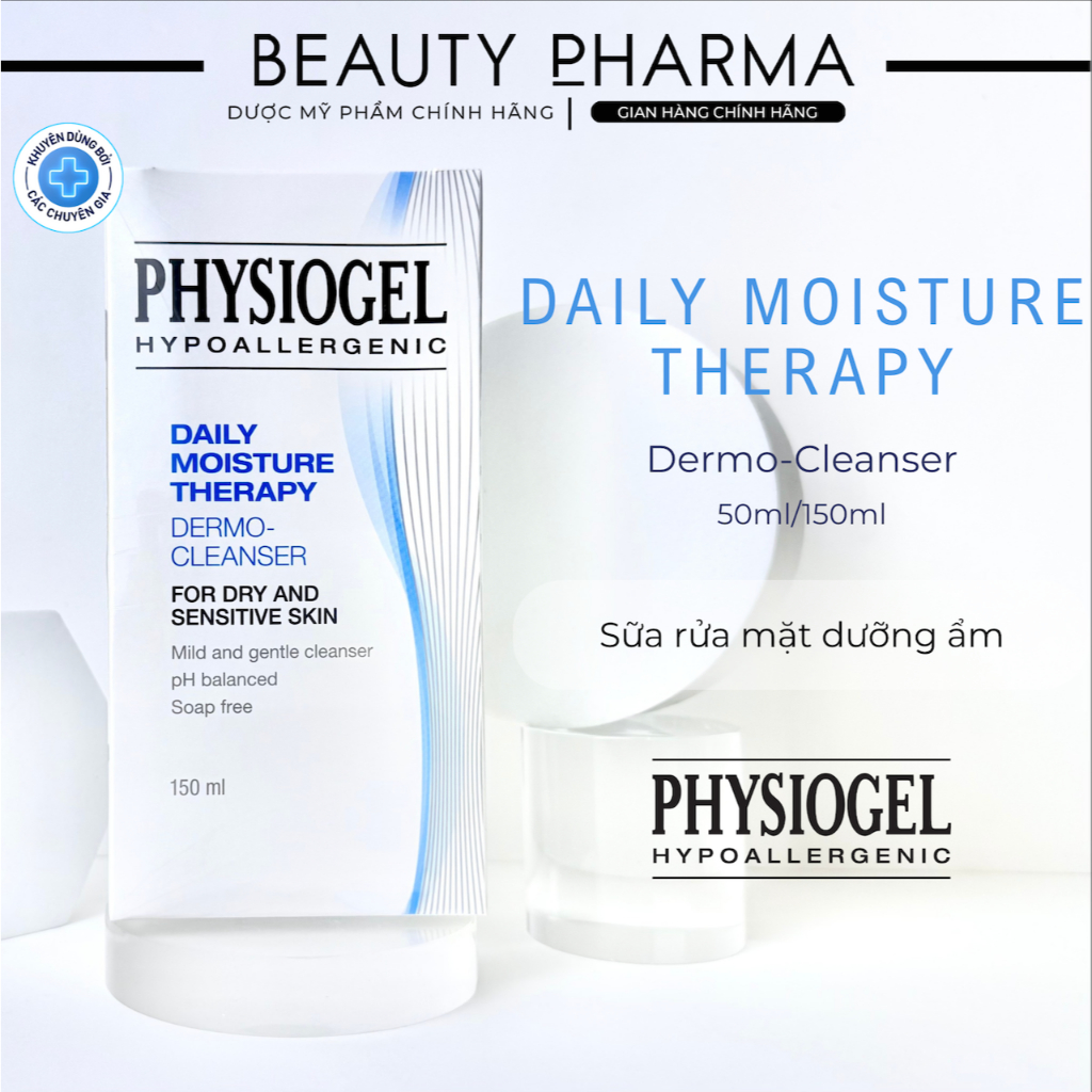 [DATE MỚI-CHÍNH HÃNG] SỮA RỬA MẶT DƯỠNG ẨM PHYSIOGEL DAILY MOISTURE THERAPY FOR DRY AND SENSITIVE SKIN