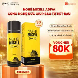 Nghệ Micell ADIVA 30 Viên- Hỗ Trợ Các Vấn Đề Về Đau Bao Tử, Dạ Dày
