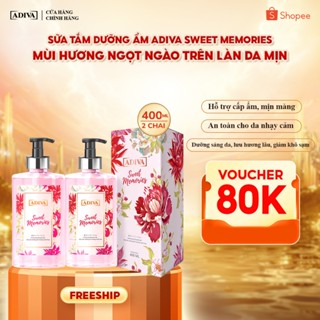 Combo 2 Sữa Tắm Dưỡng Ẩm Hương Nước Hoa ADIVA Sweet Memories 400ml