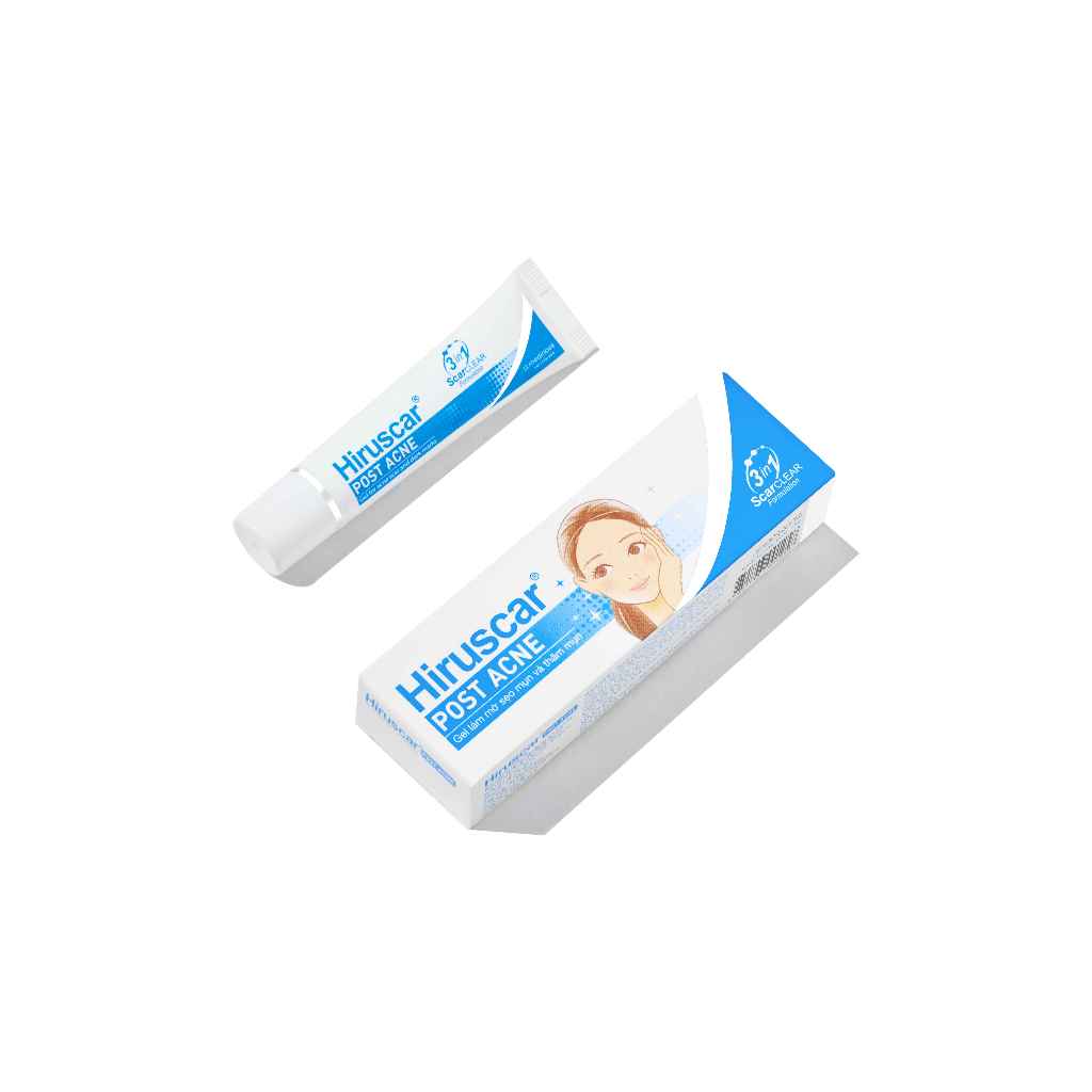 Bộ 2 gel chăm sóc giảm sẹo mụn hiệu quả Hiruscar Post Acne 10g