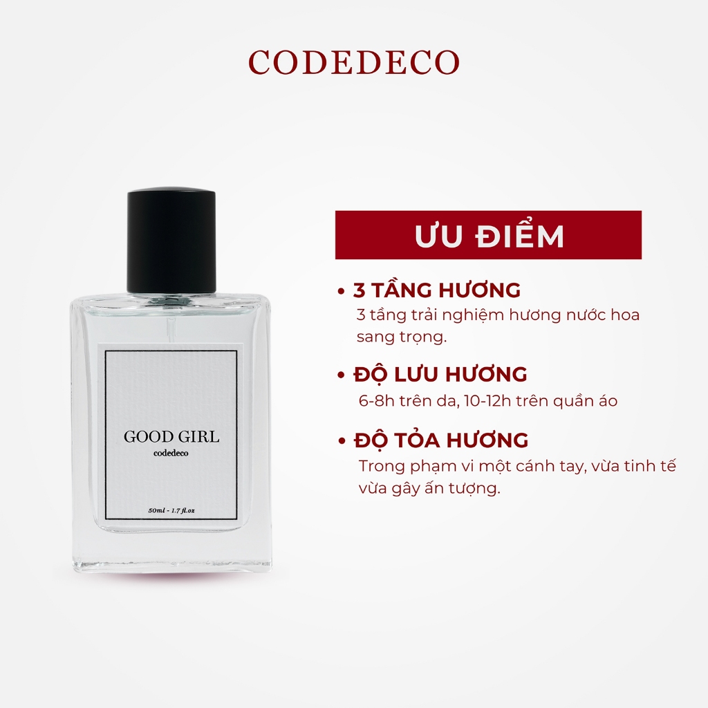 Tinh dầu thơm CODEDECO Good Girl 50ml