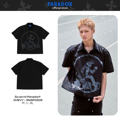 Áo sơ mi tay ngắn Form Boxy CHEVY SHIRT Kaki Wax PARADOX SM5P0506