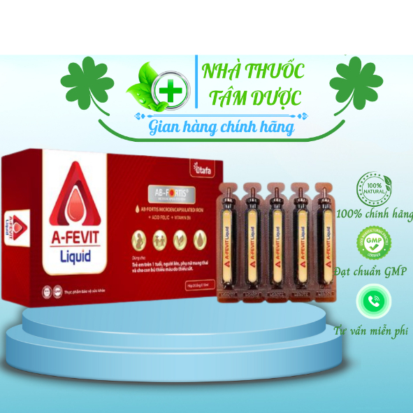 [CHÍNH HÃNG] Sắt uống A-Fevit, Bổ Sung Sắt Hiệu Quả, Dễ Hấp Thu, Không Tanh, Không Gây Táo Bón, Nâng
