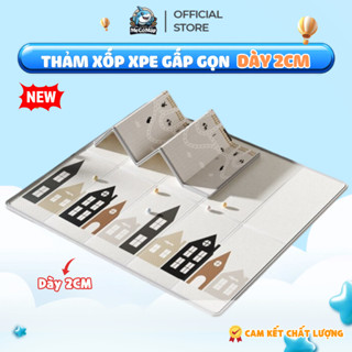 Thảm Gấp Gọn XPE Dày 2cm Chính Hãng Pakey, Thảm Cho Bé 2 Mặt Dày Dặn, Cách Nhiệt Tiện Lợi