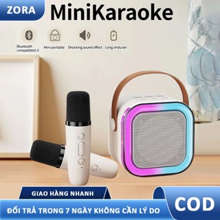  K12 Mini Bluetooth Karaoke Loa cầm tay loa Bluetooth đa năng đi kèm micro chất lượng cao. 
