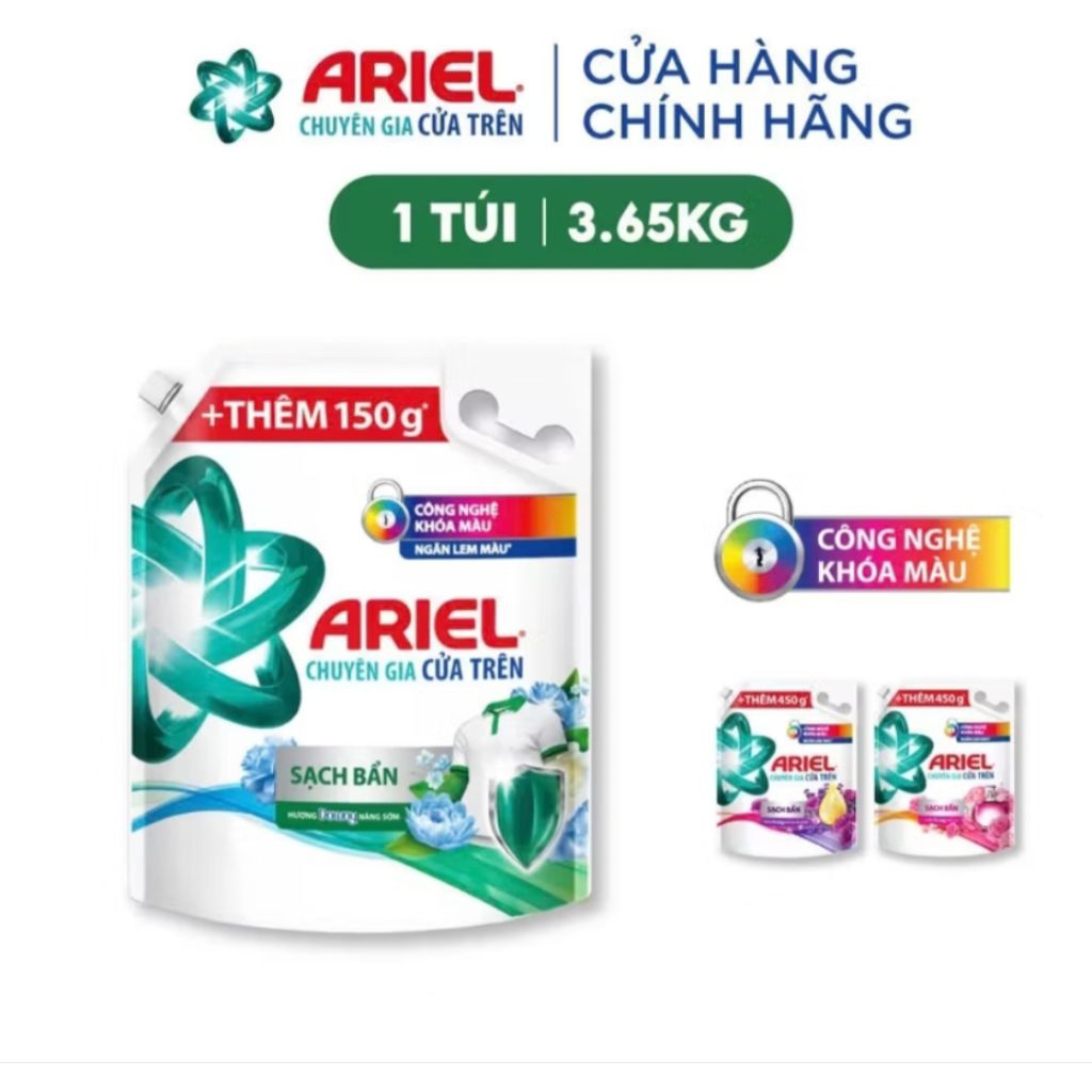 Nước giặt Ariel chuyên gia cửa trên hương nước hoa