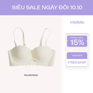 Áo ngực su không gọng, áo quây đệm 2cm nâng đẩy tự nhiên Mialala 4055 FAL04074055