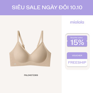 Áo ngực su đúc không gọng Mialala đệm mỏng 0.5cm nâng ngực, tàng hình 3369 FA02113369