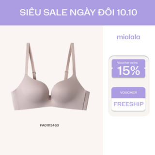 Áo ngực su không gọng mềm mát nâng ngực đệm 2cm Mialala 3463 FA01113463