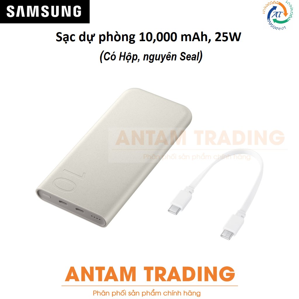 Sạc dự phòng Samsung 10,000 mAh, 25W (EB-P3400) - Hàng Chính Hãng
