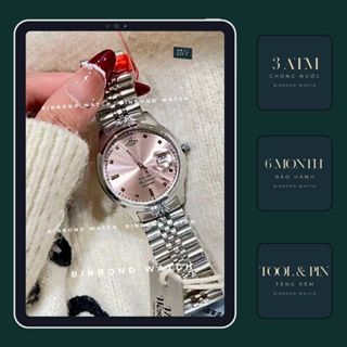 Đồng Hồ Nữ Thời Trang Dây Thép Mặt Hồng Size 26mm Vivienne W15, Đồng Hồ Phong Cách Hàn Quốc Kèm Hộp Phù Hợp Làm Quà Tặng