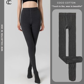 Quần tất nữ giữ nhiệt COCOCOTTON 150G cạp cao siêu dai định hình vòng eo CQT01