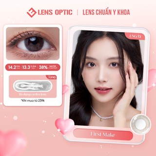 Kính áp tròng 1 ngày SEED Eye Coffret 1 Day UV màu First Make – Lens nâu nhạt tự nhiên - LENS OPTIC