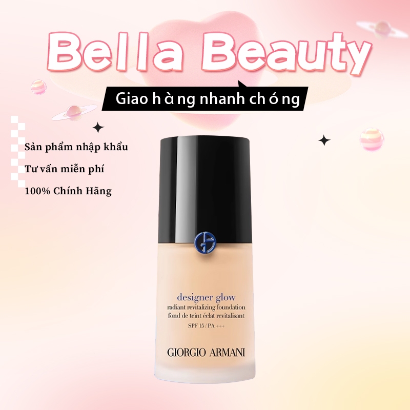 Kem Nền Dạng Lỏng 𝘎𝘐𝘖𝘙𝘎𝘐𝘖 𝘈𝘙𝘔𝘈𝘕𝘐 𝟹𝟶𝘮𝘭 Powew Fabric Longwear High Cover Foundation