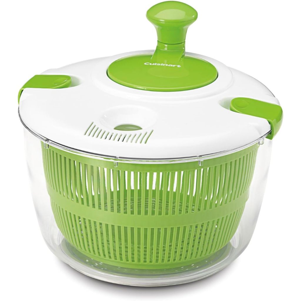Dụng cụ xay rau Cuisinart Large Salad Spinner, 5-Qt , Vegetable & Fruit Salad Washing Bowl with Stra