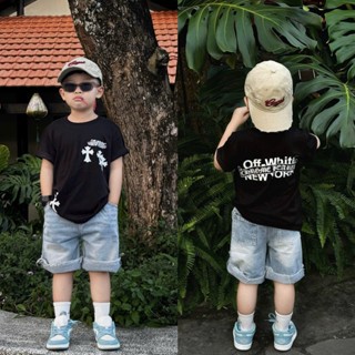 Set áo thun cộc tay kèm quần ngố bò xanh cho bé trai phong cách hàn quốc,quần jean,TPKIDS,[M1775]