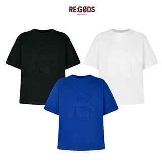 Áo thun dập nổi 3D REGODS form rộng unisex nam nữ cotton 255gsm cổ tròn - TEE SCULPTED REGODS