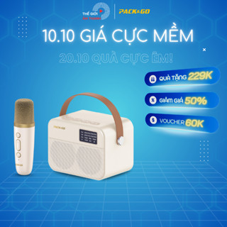 BỘ LOA MIC KARAOKE MINI BLUETOOTH PACK&GO KSM01- THẾ GIỚI ÂM THANH