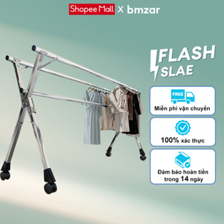  BMZAR Giàn phơi quần áo Sào Treo đồ thông minh dạng giá phơi gấp gọn có  thiết kế kiểu sào inox Cao cấp Siêu Bền có bánh 