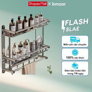 BMZAR Kệ Nhà Tắm phẩm chất cao Giá Treo Khăn Nhà Tắm 1/2/3 tầng Kệ để khăn nhà tắm inox 304