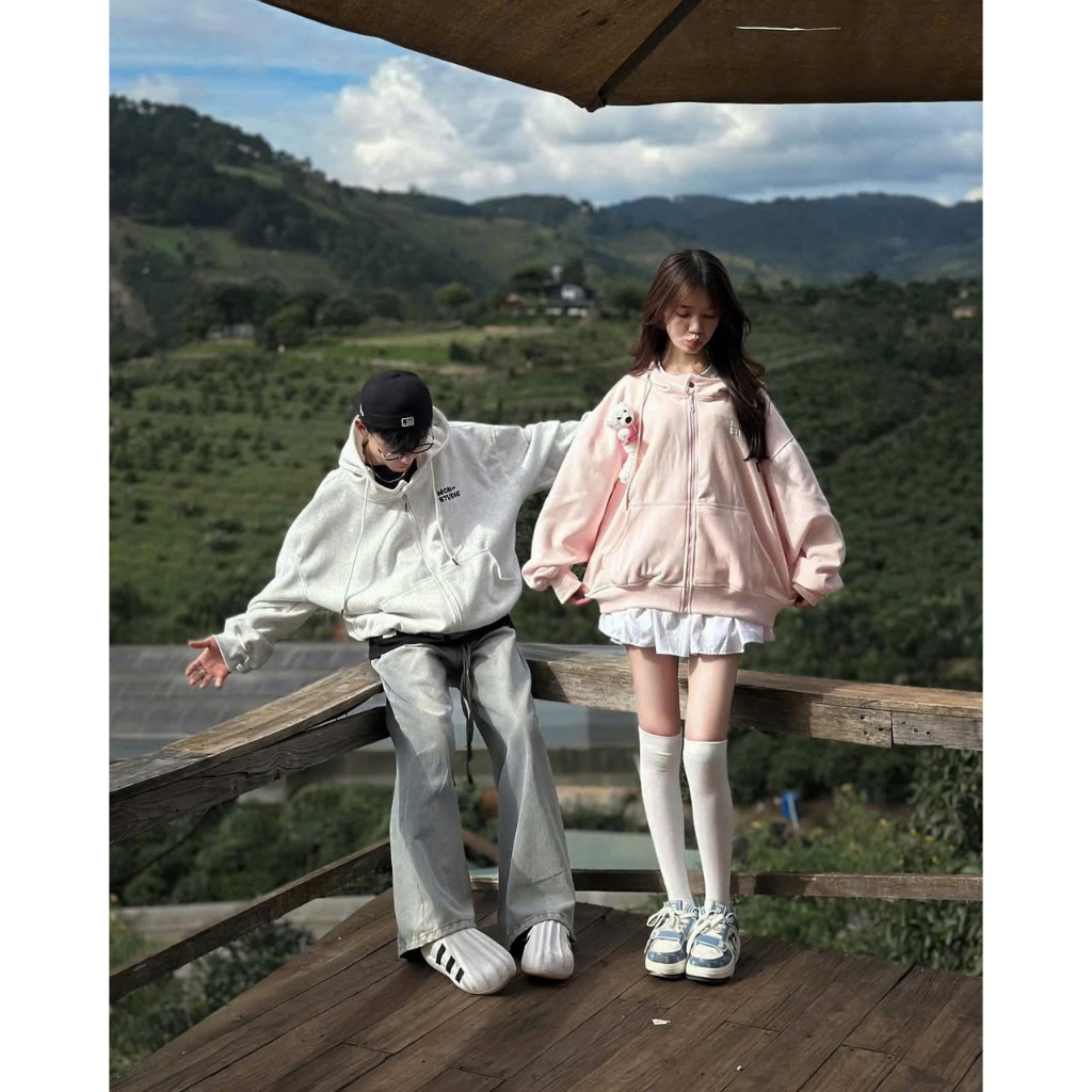 [ DEAL MẪU MỚI ] Mon Studio – Áo Khoác Nỉ Hoodie ZIP BOXY Tay Dơi Có Nút Bấm Form Rộng Nam Nữ Unisex S065 ZIP | BigBuy360 - bigbuy360.vn