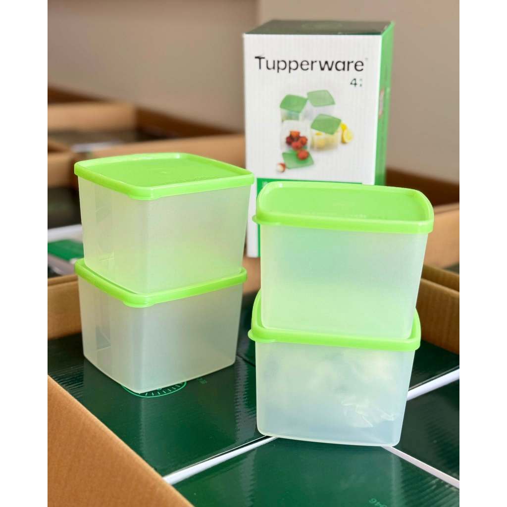 Bộ hộp Tupperware Square Round 840ml set 4