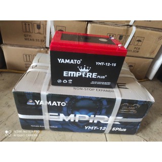 acquy Xe Đạp Điện YAMATO YMT-12-15 PLUS 12V-15AH, acquy dùng cho Loa Kéo, Năng Lượng Mặt Trời NHật Bản bh12th