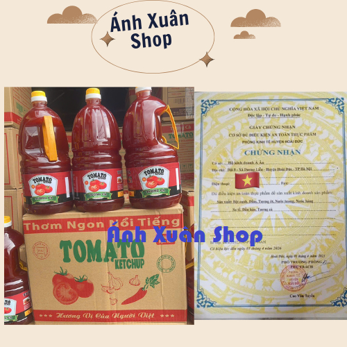 [ Combo tiếp kiệm ] Tương Cà cao Can 2Lít Loại Ngon Chuyên Nhà Hàng / tương ớt sài gòn (Combo 3 Can 