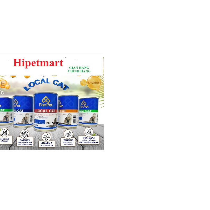 Pate mèo -Pate local cat-Pate mèo-pate cho mèo -Pate cho mèo local cat 400g  < Hipetmart >