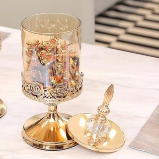 Lọ đựng bánh kẹo, mứt pha lê cao cấp – Hũ đựng đồ ăn nhẹ, thực phẩm khô sang trọng.