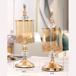 Lọ đựng bánh kẹo, mứt pha lê cao cấp – Hũ đựng đồ ăn nhẹ, thực phẩm khô sang trọng.