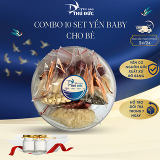  Combo 10 Túi Yến Tinh Chế Vụn Baby Nguyên Chất 100% Tặng Kèm Phụ Gia Và 2 Hũ Thuỷ TInh  - Yến Sào Thủ Đức 