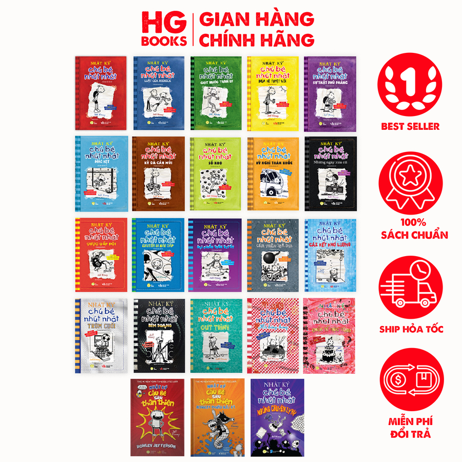Nhật Ký Chú Bé Nhút Nhát - Bản TIẾNG VIỆT (Lẻ tập) - Truyện tranh thiếu nhi Diary of a Wimpy Kid