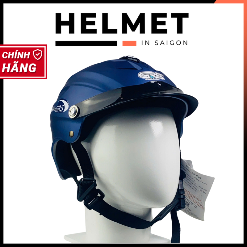 [CHÍNH HÃNG] Mũ bảo hiểm 1/2 đầu GRS A760 nhám không kính - Size lớn, chắc chắn, êm ái, chịu được va