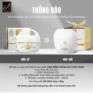 kem Body mềm mẫu mới 150gr