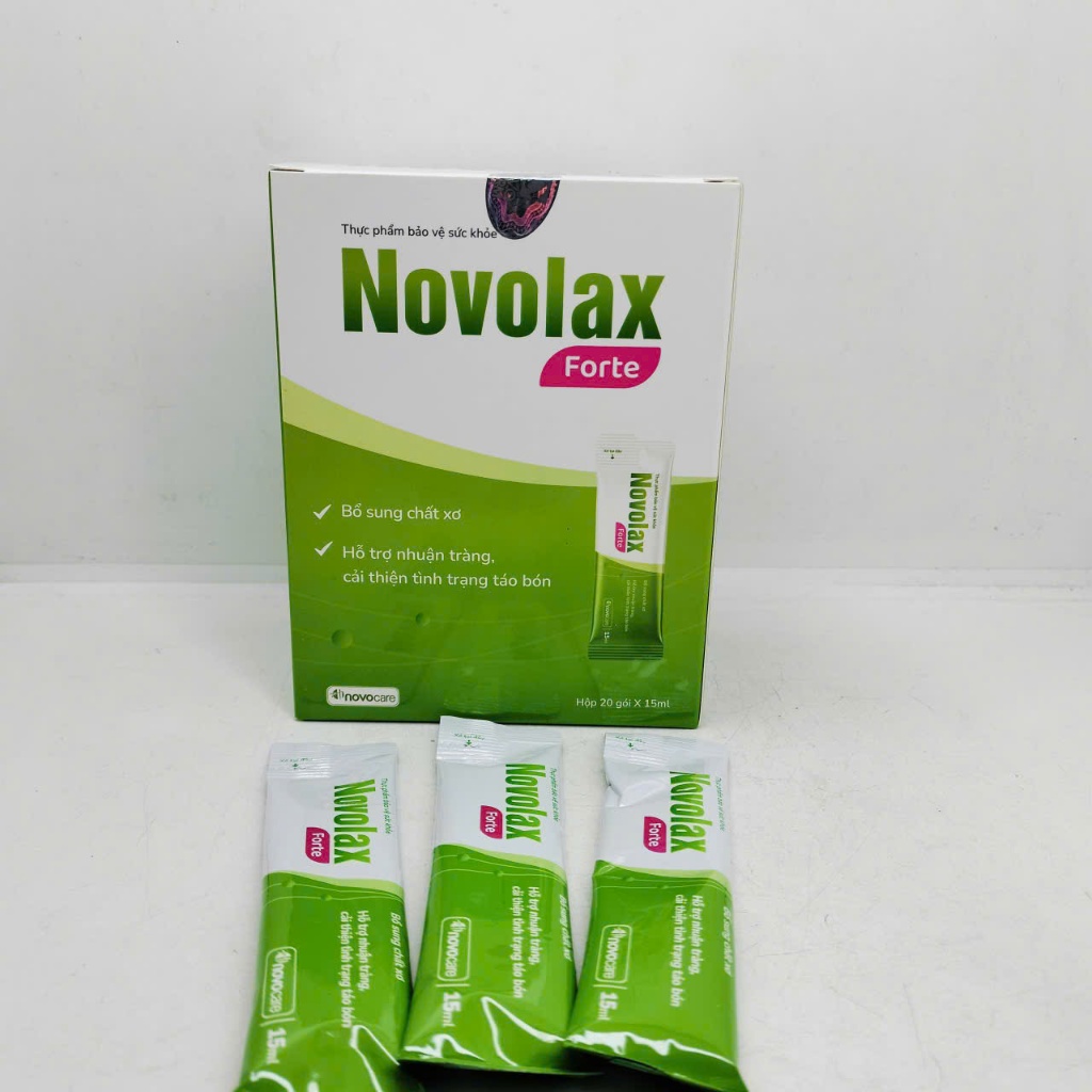 [Chính hãng] NOVOLAX hộp 20 GÓI bổ sung chất xơ giảm táo bón