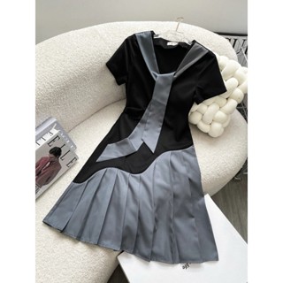  Đầm Bigsize Tú Mỡ Đầm Bigsize Nữ Thiết Kế Trẻ Trung Đầm Phối Màu Lora Đi Làm Dạo Phố Đủ Size 45-80kg DA0397 