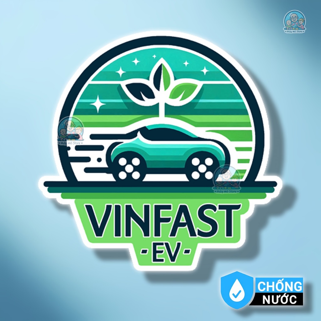Tem Dán Xe “Ô Tô Điện Vinfast” Decal Chống Nước Cho Xe Con VF3 VF5 VF6 VF7 VF8 – Mày Mò Store