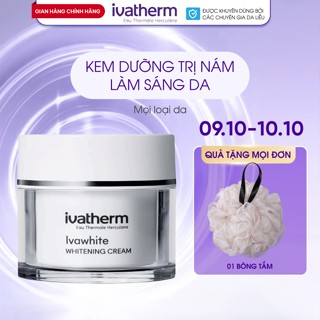 [Mã INBAU704 giảm 70K đơn 449K] Kem dưỡng giảm nám sáng da Ivawhite Whitening Cream – Ivatherm 50ml