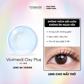 Kính áp tròng VIVIMOON LENS cận trong suốt 6 tháng cho mắt thở giá 1 chiếc