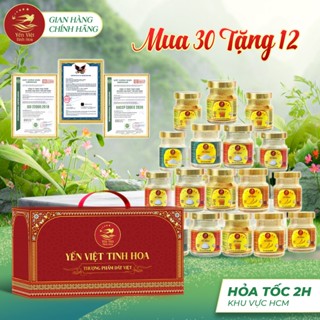 Yến Chưng Sẵn 35% Tổ Yến Tinh Chế – Combo 30 Hũ 70ml Mix 4 Vị | Tổ Yến Chưng Sẵn Cao Cấp, Quà Biếu Tặng Sức Khỏe