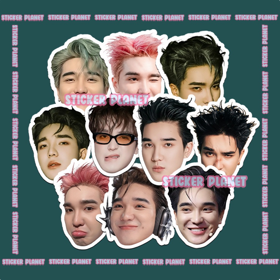 Sticker Ogenus anh trai say hi mùa 2 đầu to trang trí mũ bảo hiểm,guitar,ukulele,sổ tay,laptop