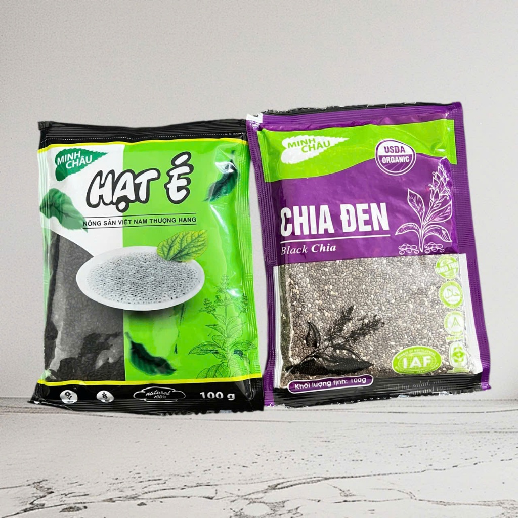 [Combo 2 gói] Hạt Chia Minh Châu / Hạt É Minh Châu gói 100gr