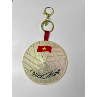 Móc Khóa Nón Lá Mini Thủ Công 4SEASON 9.5cm 12cm Dây Lụa Nhiều Màu