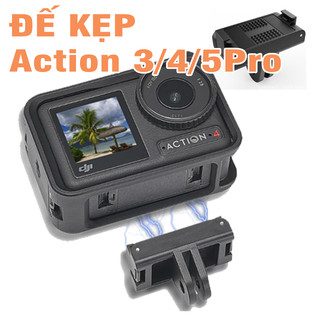 Ngàm kẹp Action 5pro action4 / 3 bằng hợp kim nhựa có nam châm hút - Phụ kiện máy quay hành động Dji Action camera