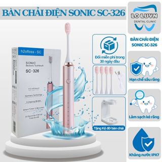 Bàn chải điện sóng âm Sonicare SC326 Pro ,bàn chải đánh răng điện 5 chế độ rung siêu mạnh công nghệ Đức kháng nước IPX7