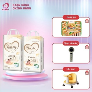 (Combo 2) Tã/bỉm Gooby Extra mềm mại, chống tràn, siêu thấm hút đủ size cho bé 4-30KG