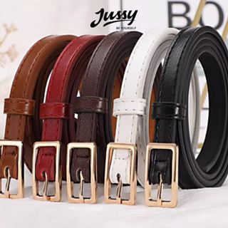  Thắt Lưng Nữ Bản Nhỏ 1cm JTL21 Jussy Official Khóa Xỏ Mặt Chữ Nhật Thanh Lịch Đai Váy Thời Trang Hàn Quốc 