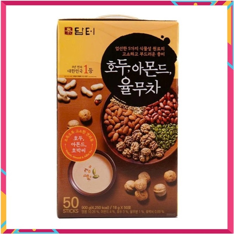 [ Giá Sỉ ] Bột Ngũ Cốc Dinh Dưỡng Damtuh Hàn Quốc, Hộp Hình Cô Gái 900g, Ít Đường Rất Tốt Cho Sức Khỏe